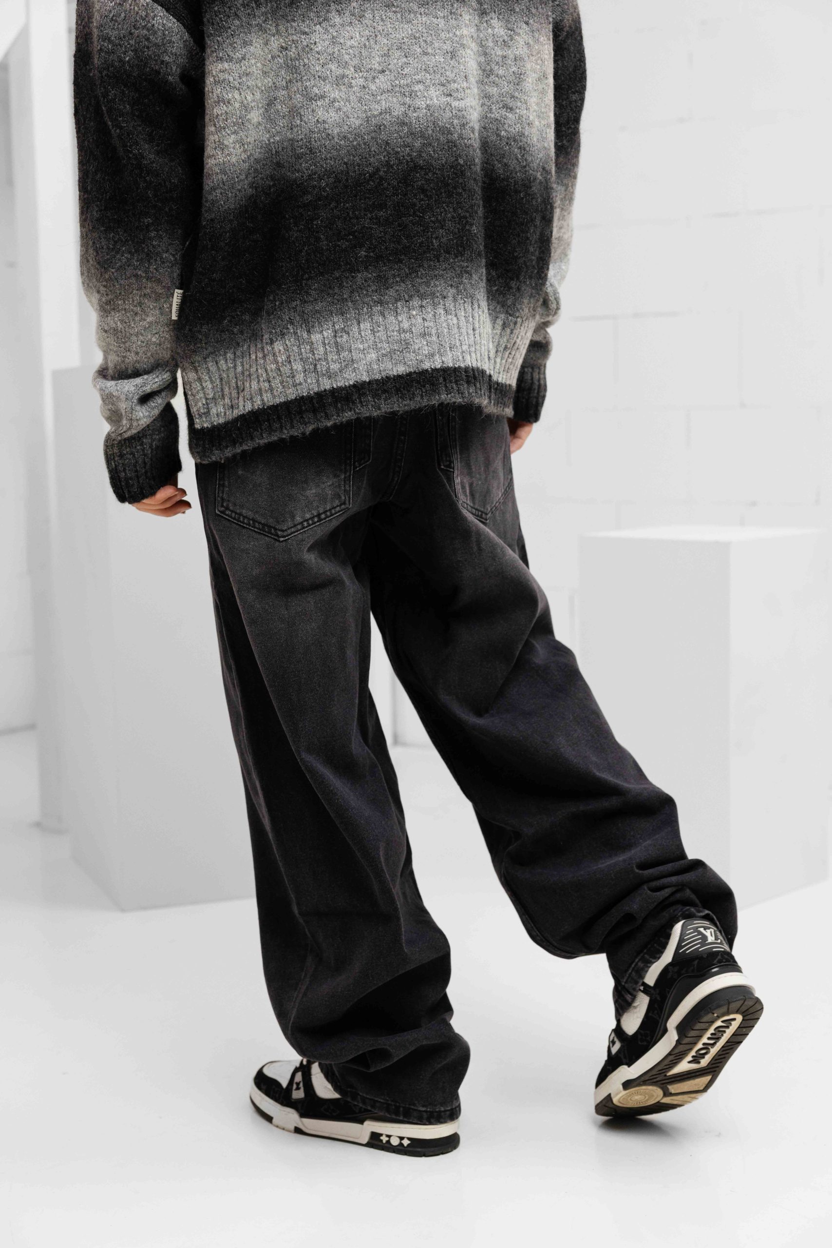 Project x Paris Barrel Fit Jeans Heren Zwart