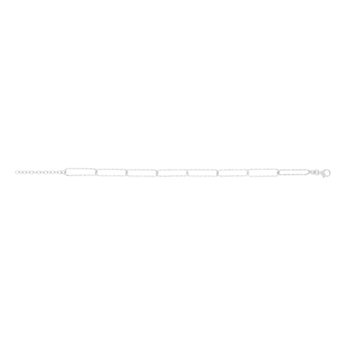 Bracelet argent 925 19 cm maillons ciselés
