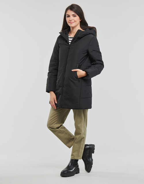 Geox - W MYRIA LONG COAT Negro