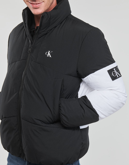Calvin Klein Jeans - NON-DOWN COLORBLOCK PUFFER - Noir
