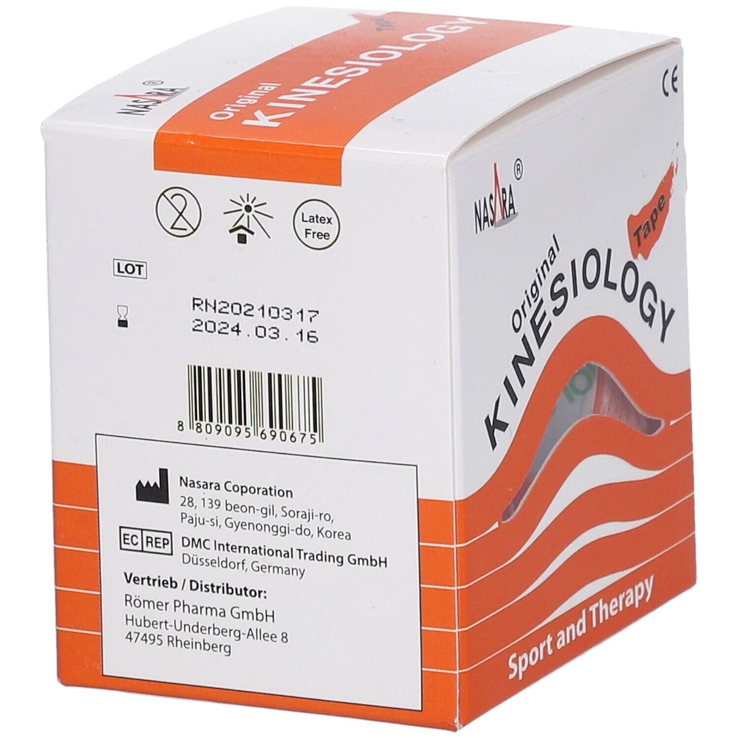Kinesiologie Tape 5 cm x 5 m orange
