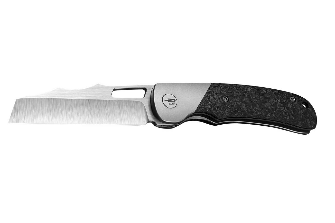 Bestech SYN BT2306A Bead Blast Titanium Marbled Carbon Fiber, zakmes