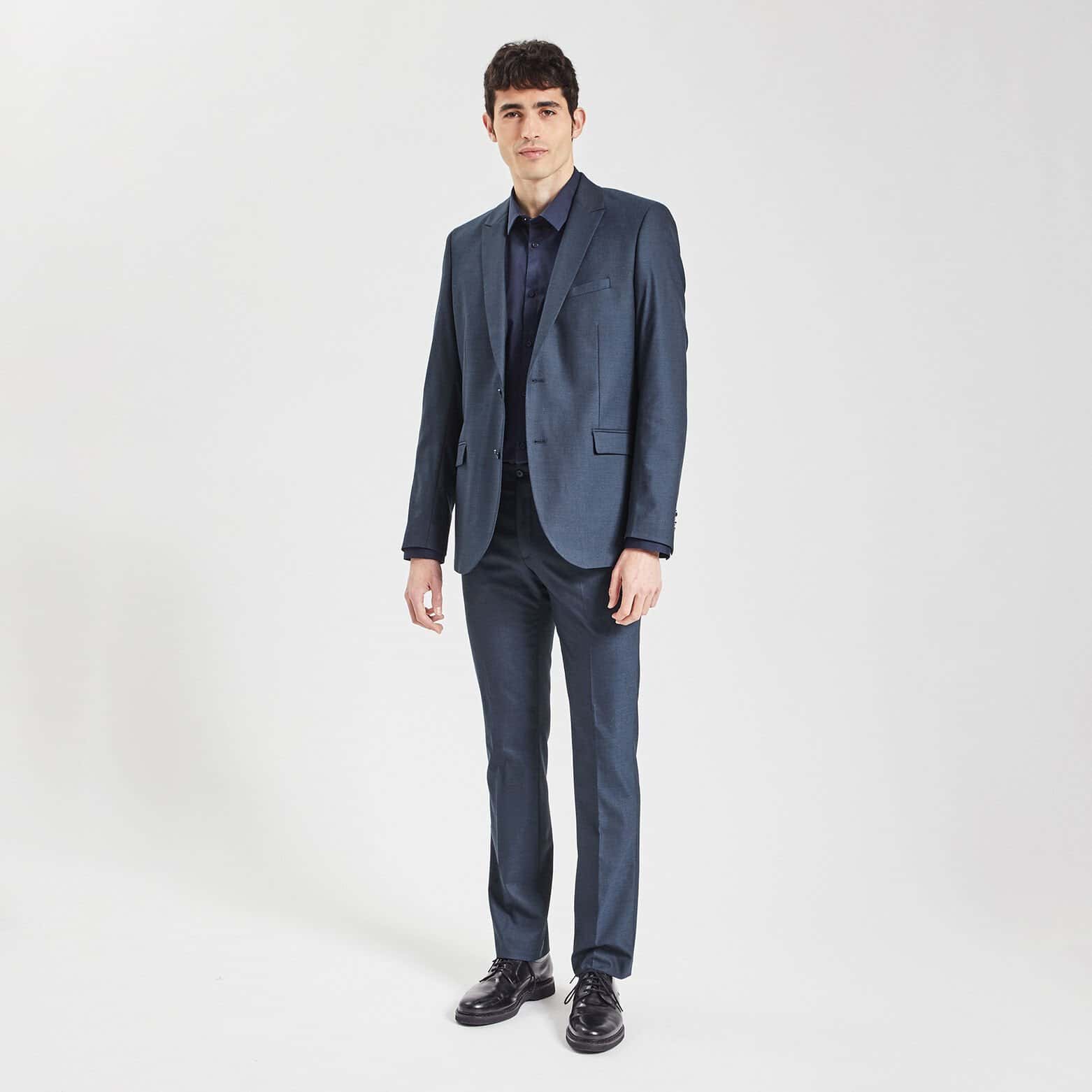 Veste de costume regular Bleu moyen
