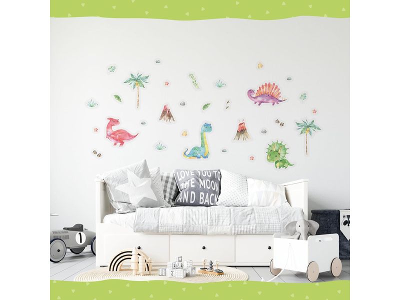 Papierdrachen Wandtattoo-Set Dinosaurier Wandsticker für Kinder
