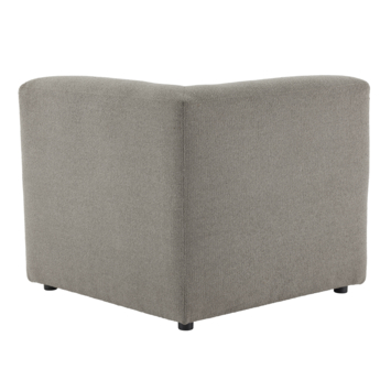 Modulaire bank Lieve hoekdeel midden taupe stof