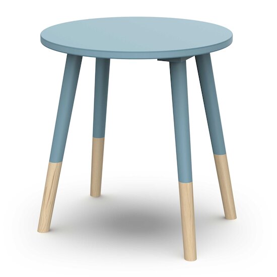 Firmiana Tabouret   Bleu Orage / Bois Naturel        de               CBA Meubles