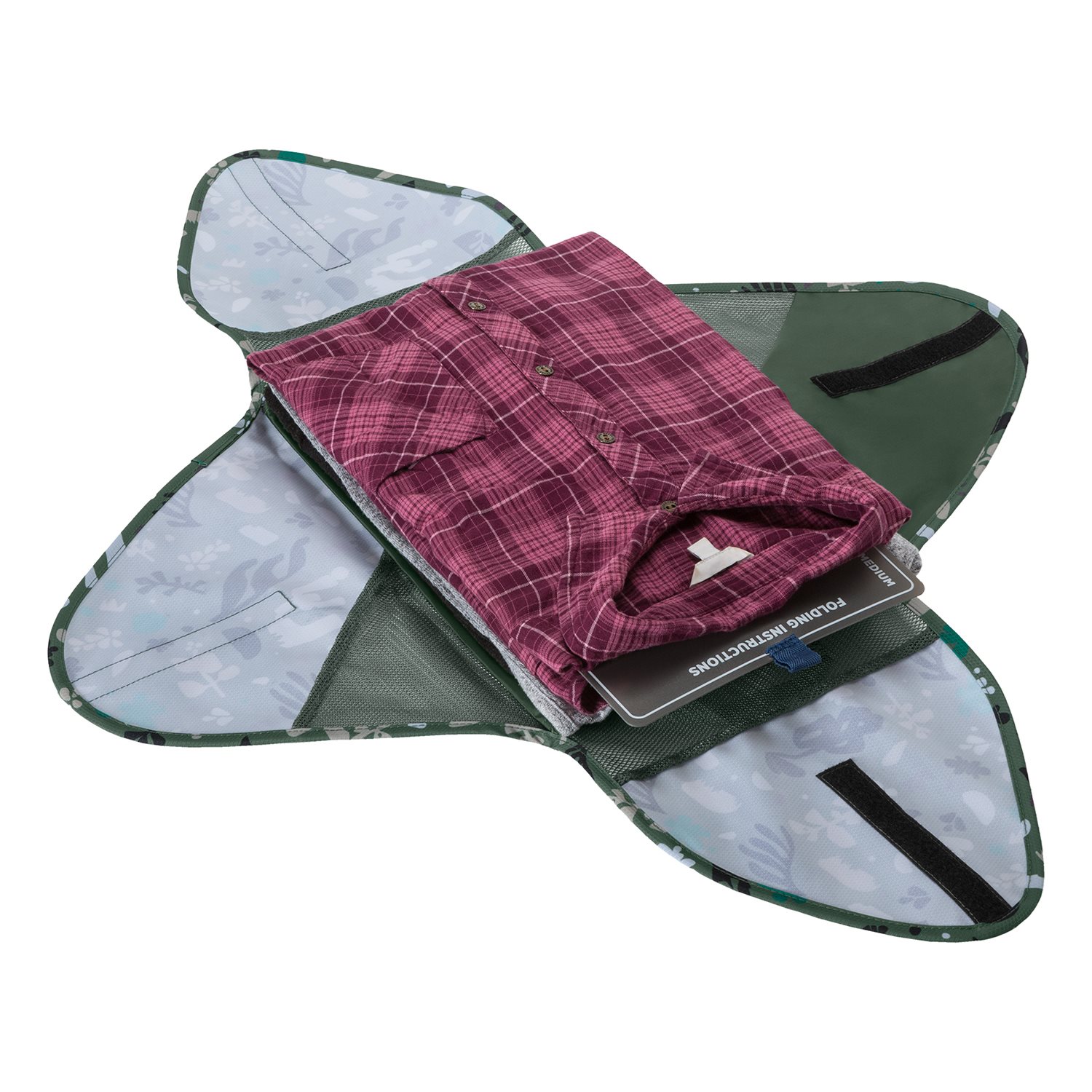 Eagle Creek Pack-It Reveal Garment Folder M roots & shoots duck green