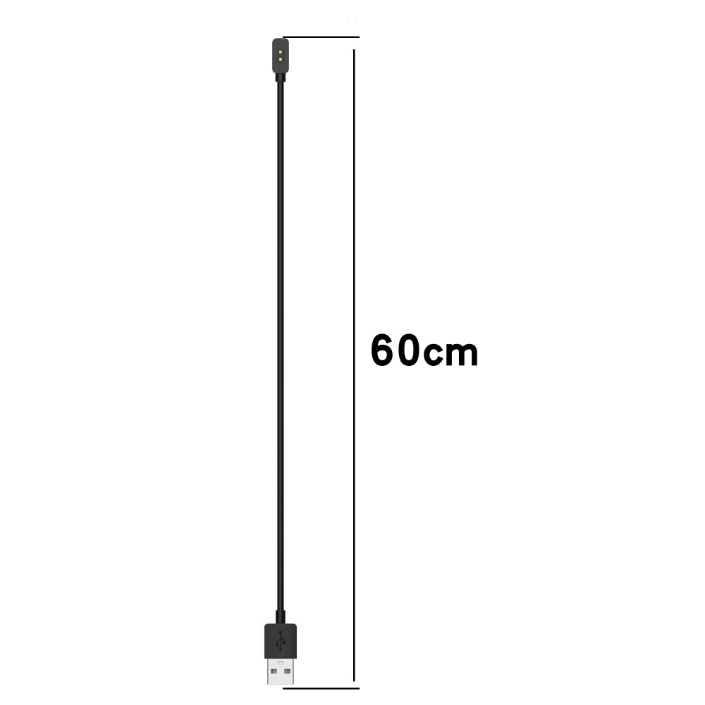 (60cm) Magnetisches USB Ladekabel für Xiaomi Mi Band 8 / 9 / Redmi Smart Band 2 - Schwarz