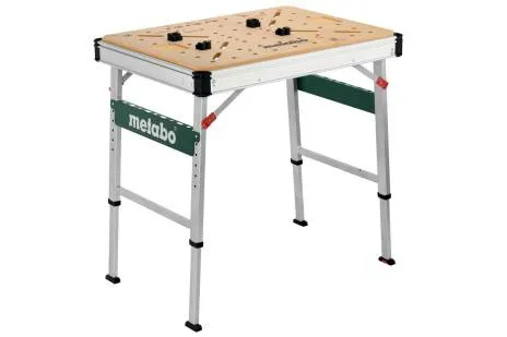 Metabo MWB 100, Beige, Metallic, Træ, Rektangulær form, 4 ben, H-ben, 710 mm