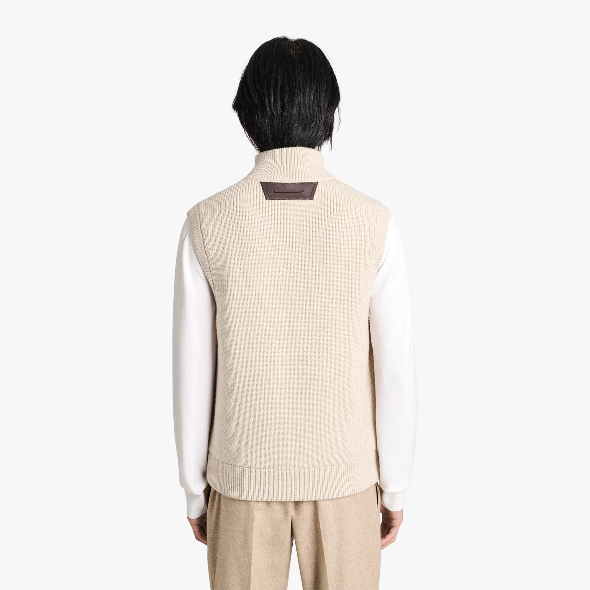 Gilet En Laine Côtes Perlees