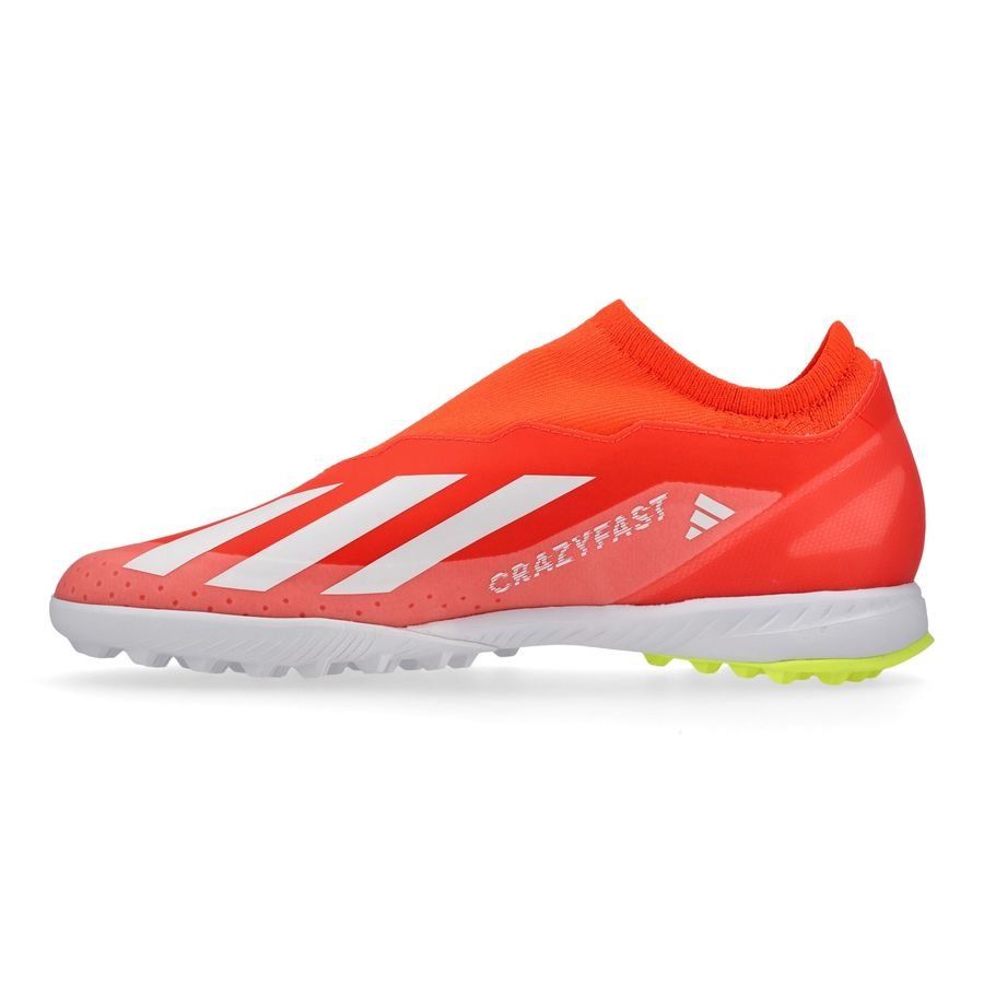 adidas X Crazyfast League Laceless TF Energy Citrus - Rouge/Blanc/Jaune