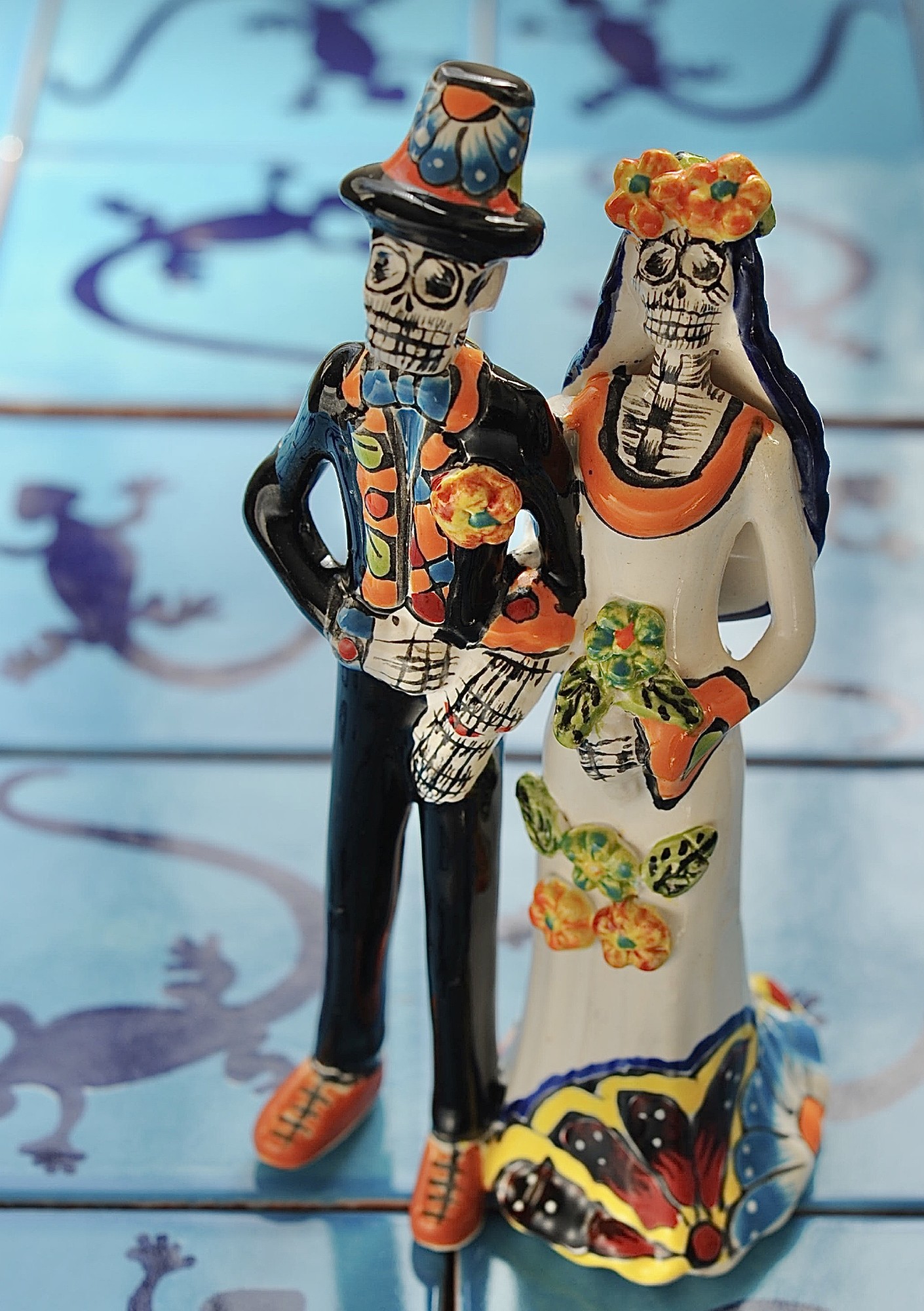 Keramik-Figur 'Novios Nano', multicolor, H 20 cm, B 8 cm, L 7 cm von fischer's lagerhaus
