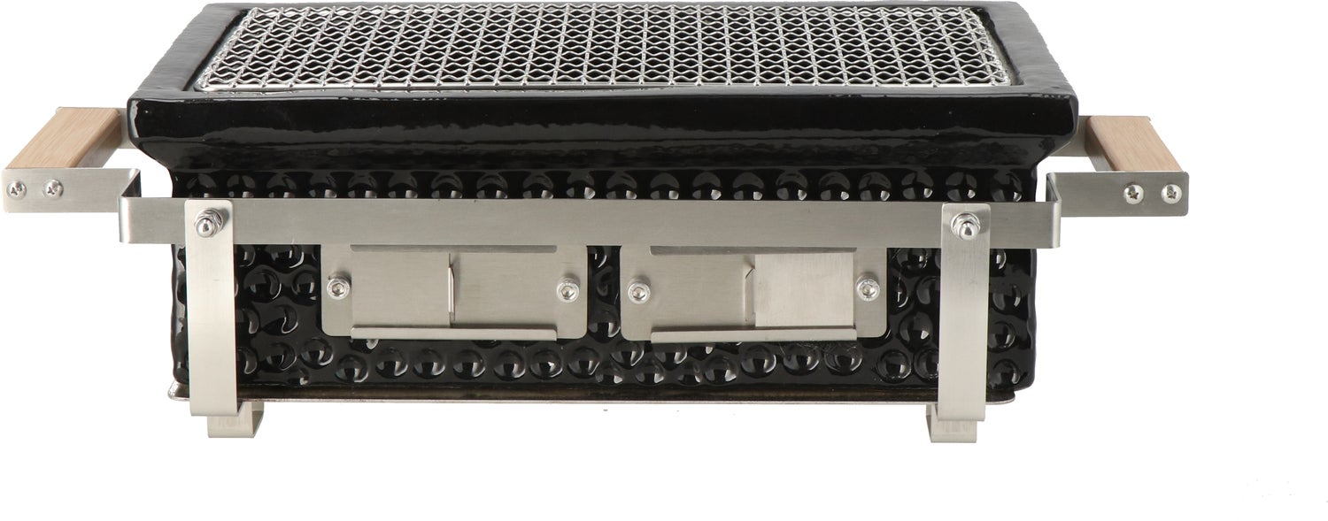 Intratuin houtskool barbecue Urban Chef Shichirin rechthoek 50,5 x 22,5 x 16,5 cm