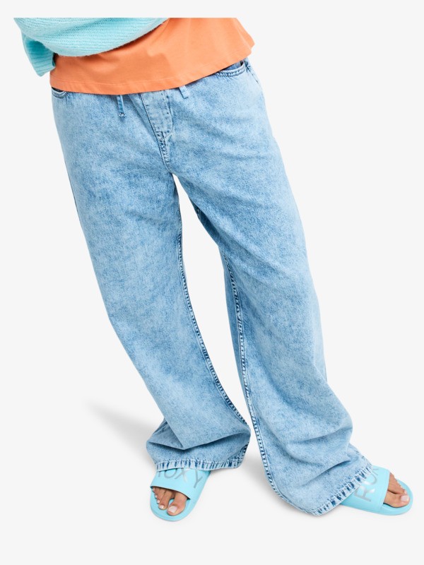 Saltwater Mid Sunbleached Jean coupe ample Bleu Femme