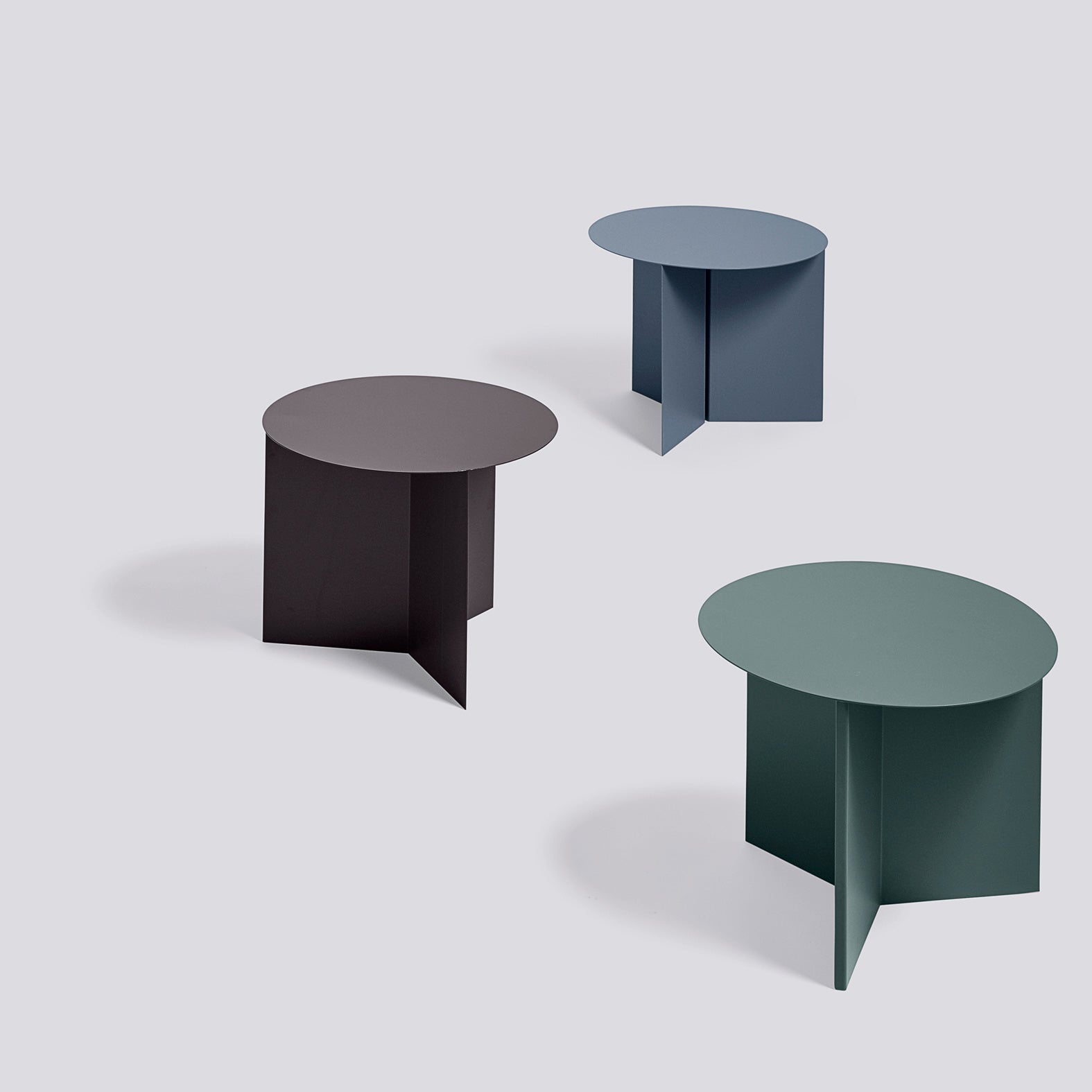 HAY Slit Table Round Bijzettafel Ã 45 cm - Zwart