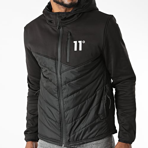 Veste Zippée Capuche 11D776 Noir