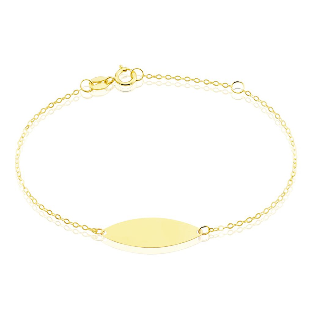 Bracelet Identité Gaspardine Maille Forçat Or Jaune