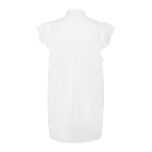 Bruuns Bazaar Carpinus Pleat Bluse, White, 40