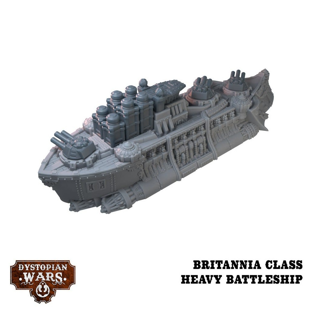Dystopian Wars: Britannia Battlefleet Set