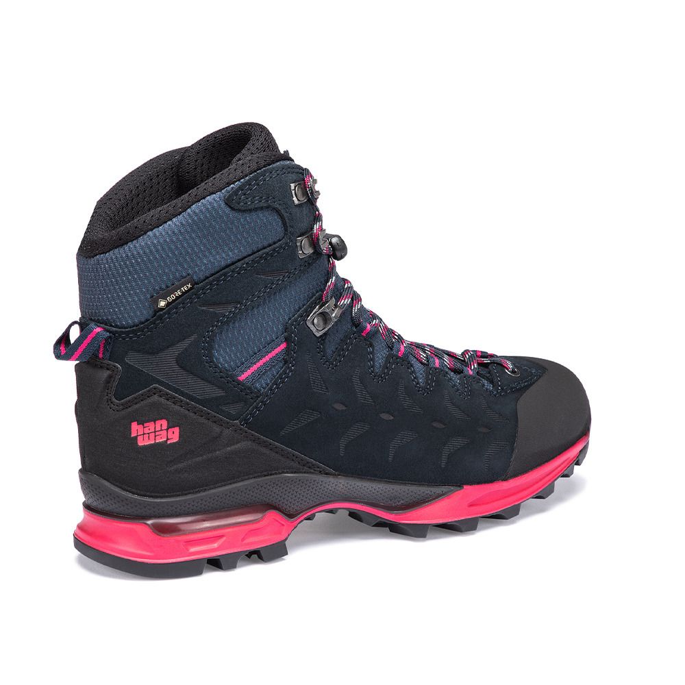 Hanwag MAKRA TREK GTX - Chaussures randonné Femme navy/pink