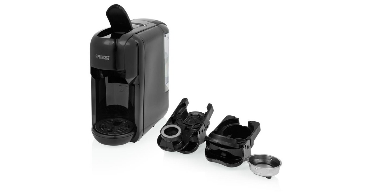 PrincessMulti Capsule Koffiemachine 3-in-1 capsule machine  (Zwart, Nespresso, Dolce Gusto, E.S.E.)