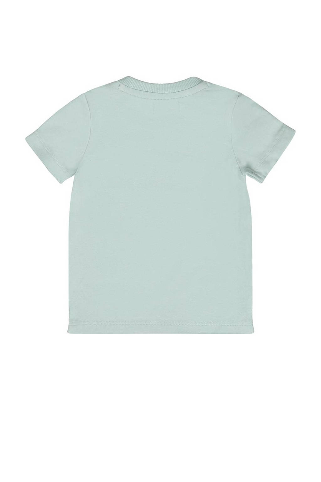 Dirkje T-shirt T-shirt ss met printopdruk lichtblauw