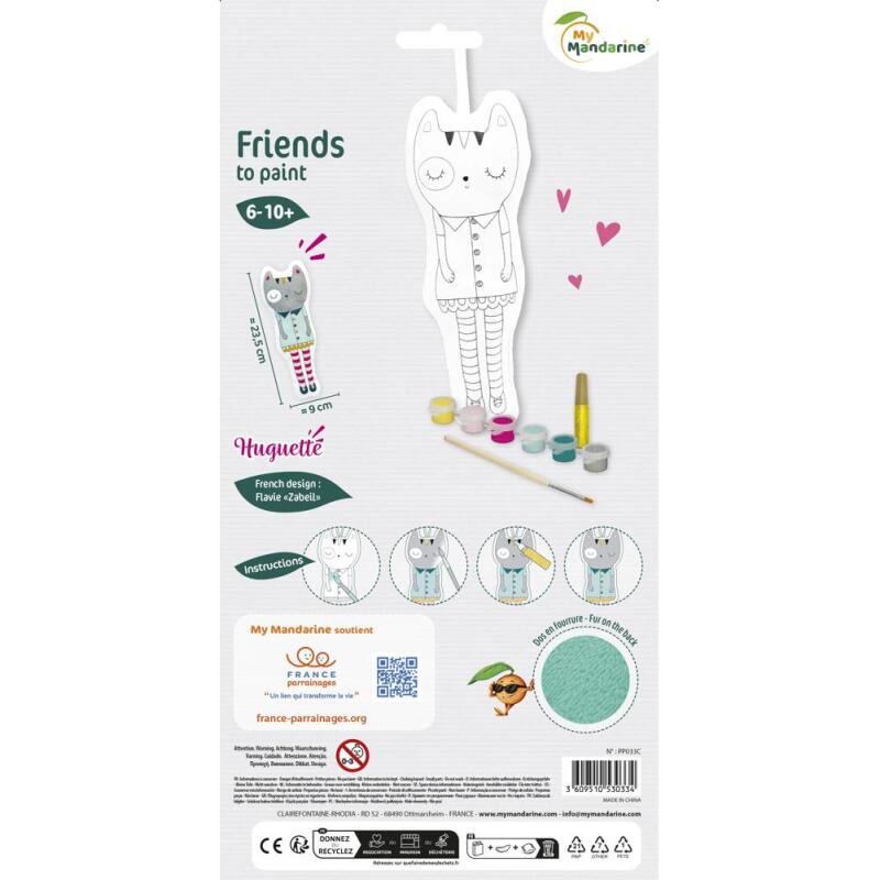 Friends to Paint, Huguette le Chat - Multicolore