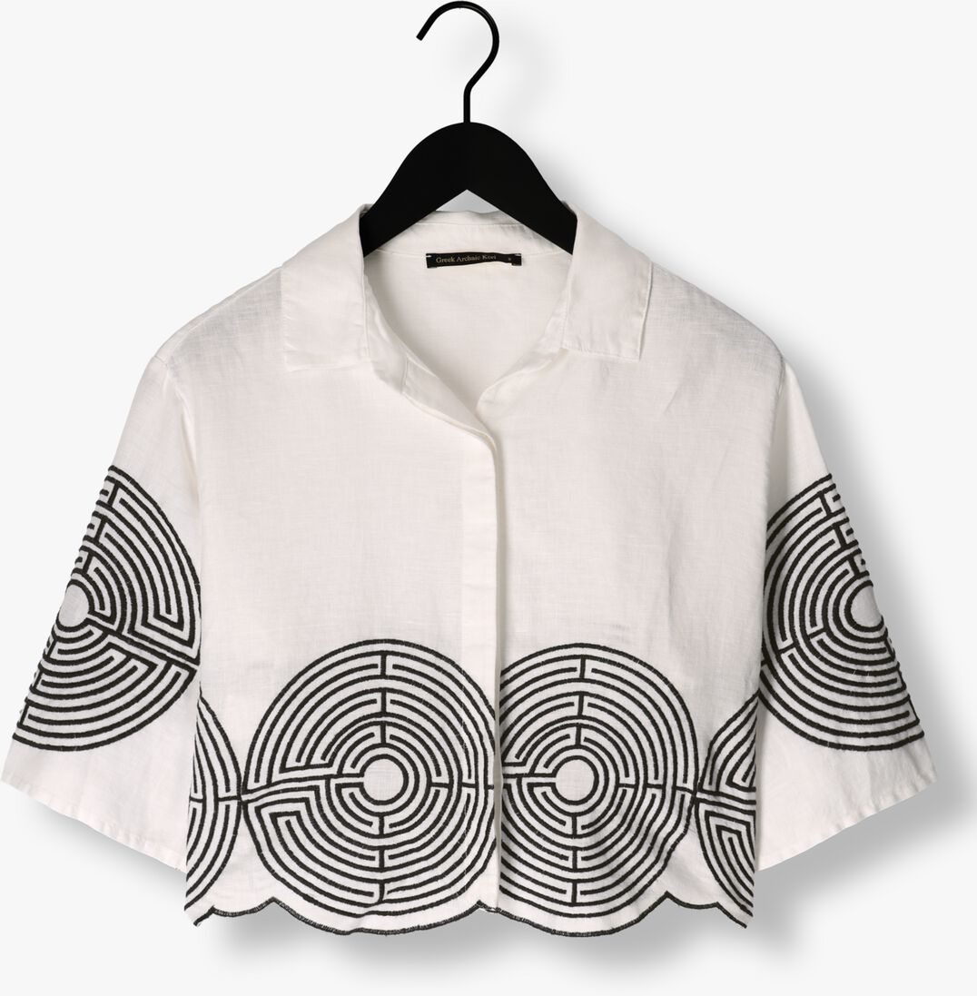 GREEK ARCHAIC KORI witte greek archaic kori blouse 250021