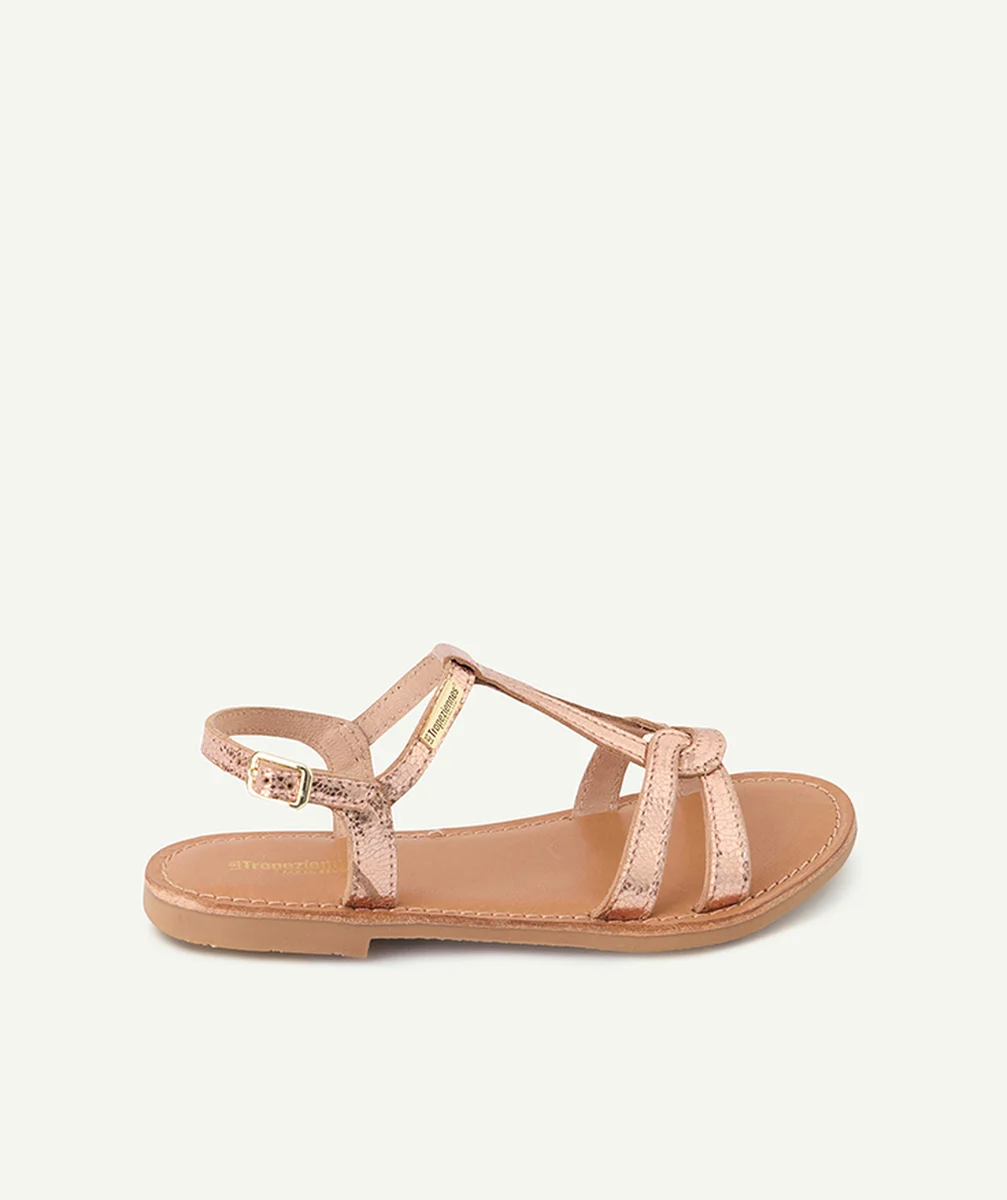 LES TROPEZIENNES PAR M BELARBIsandales ouvertes fille backle rose gold