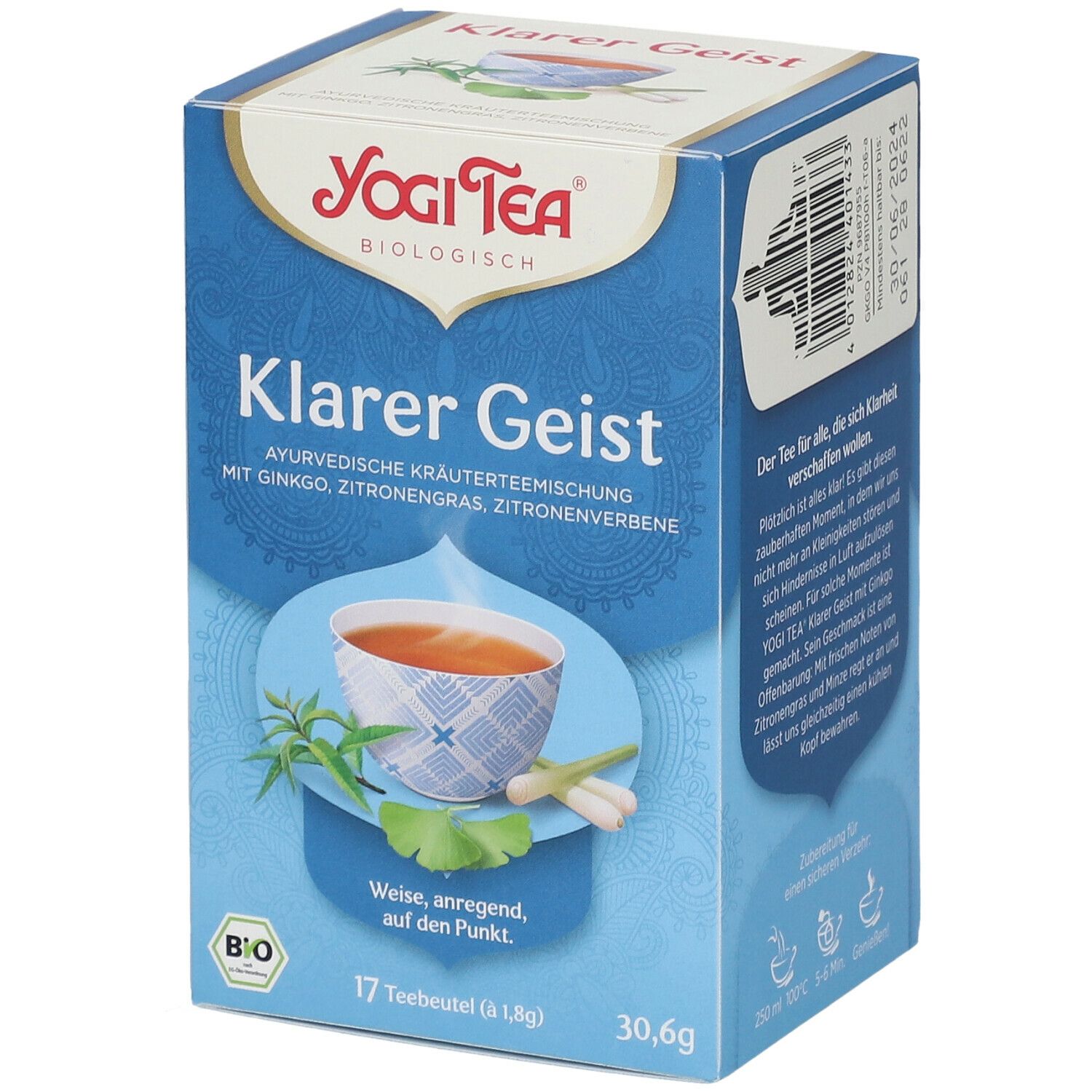 YOGI TEA® Klarer Geist, Bio Kräutertee