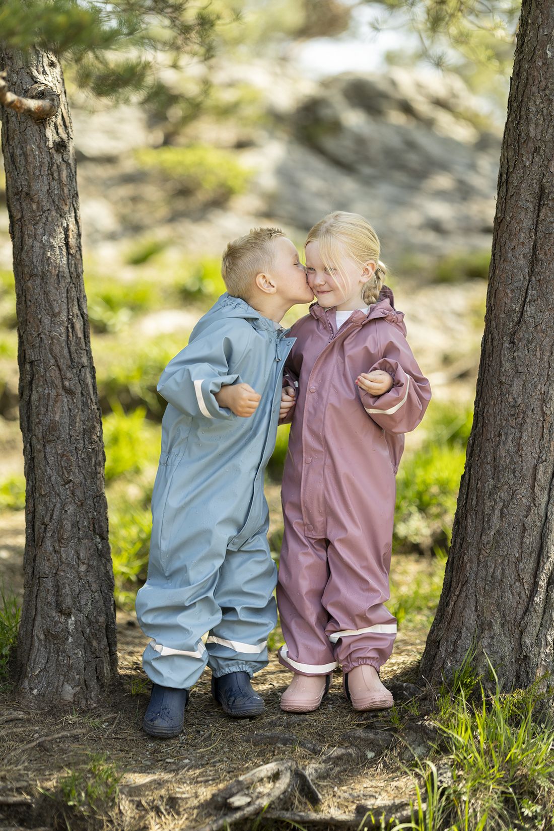 Regndress med fôr Yre