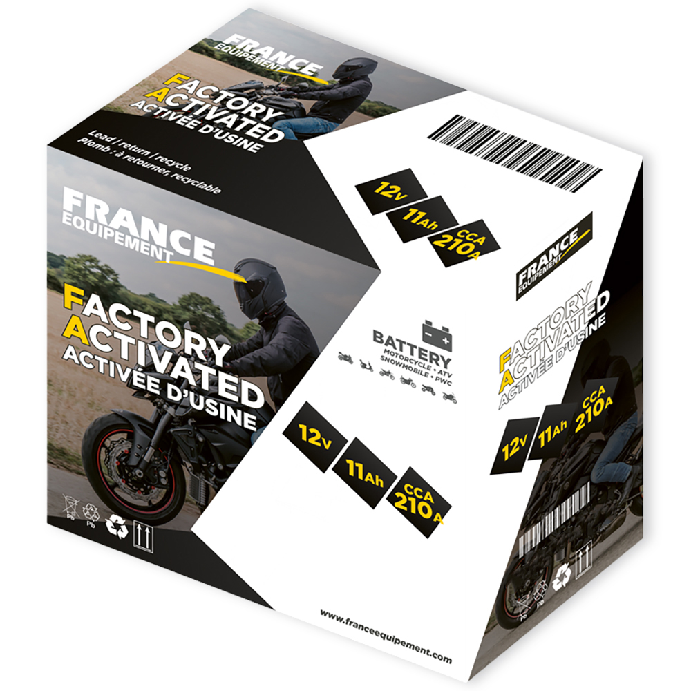 France Equipement - Batterie YB14L-A2 Factory Activated