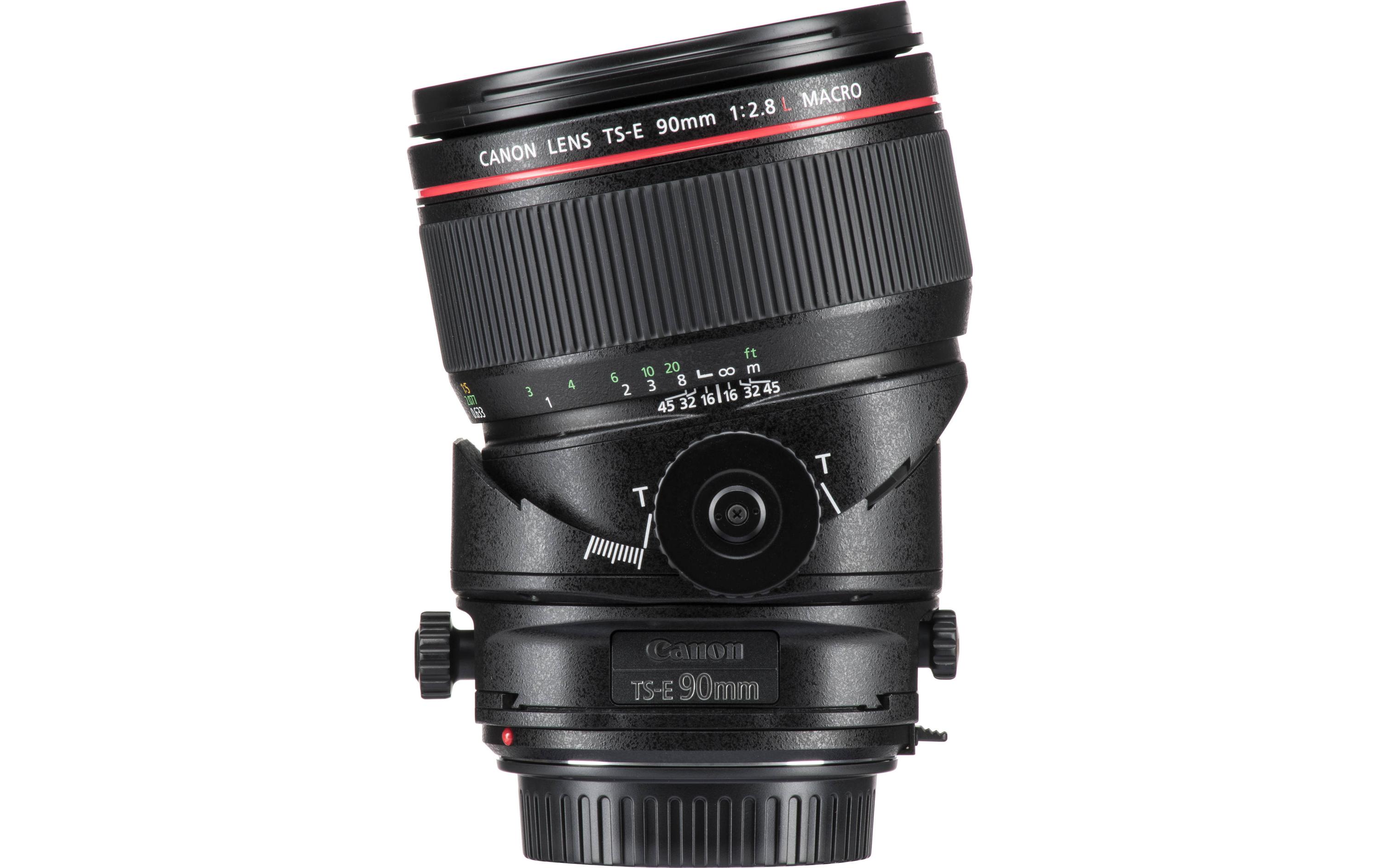 Festbrennweite TS-E 90mm F/2.8L Macro – Canon EF<br>Aussergewöhnliches Tilt- und Shift-Objektiv mit 90 mm Brennweite