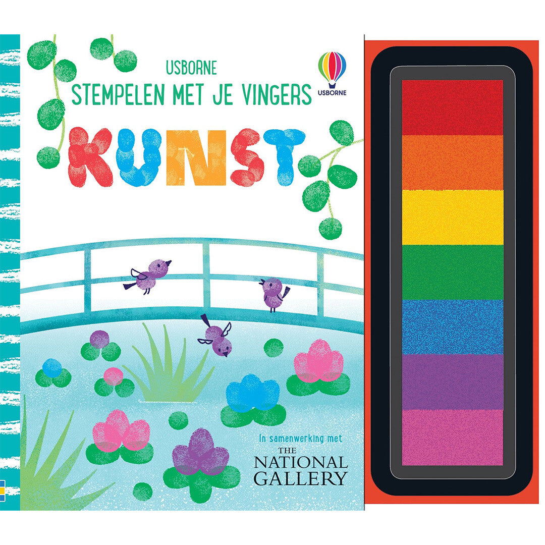 Usborne stempelen met je vingers - kunst