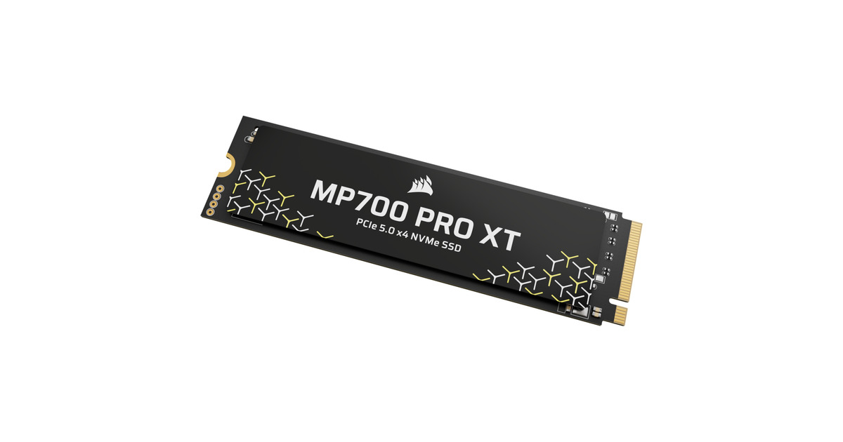 CorsairMP700 PRO XT 1 TB SSD  (Zwart, PCIe Gen5 x4 NVMe 2.0, M.2 2280, 3D TLC NAND)