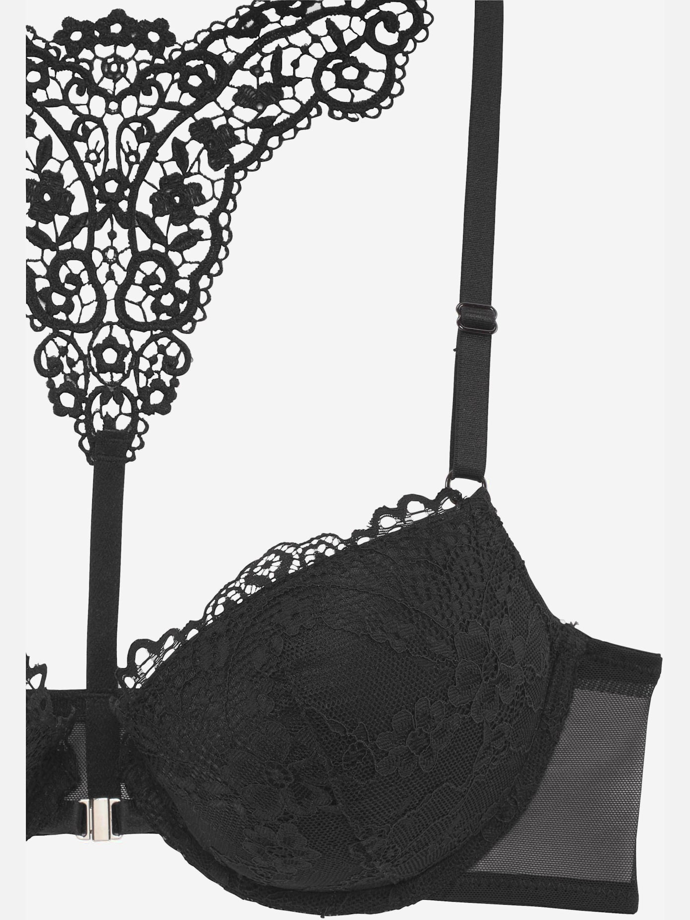 Soutien-gorge push-up féminin en dentelle florale
