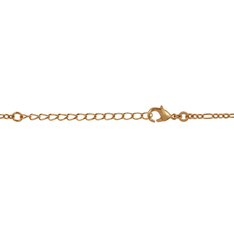 Collier Plaqué Or Mailles Figaro