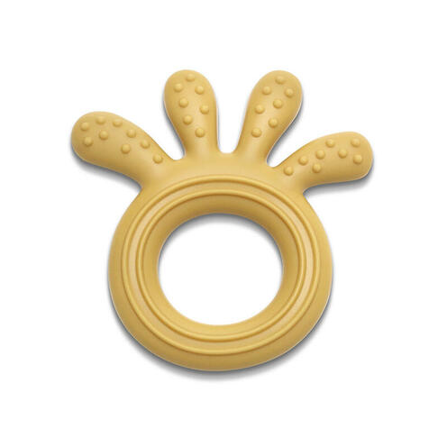 Hochet de dentition en silicone Octopus Jaune - LORELLI