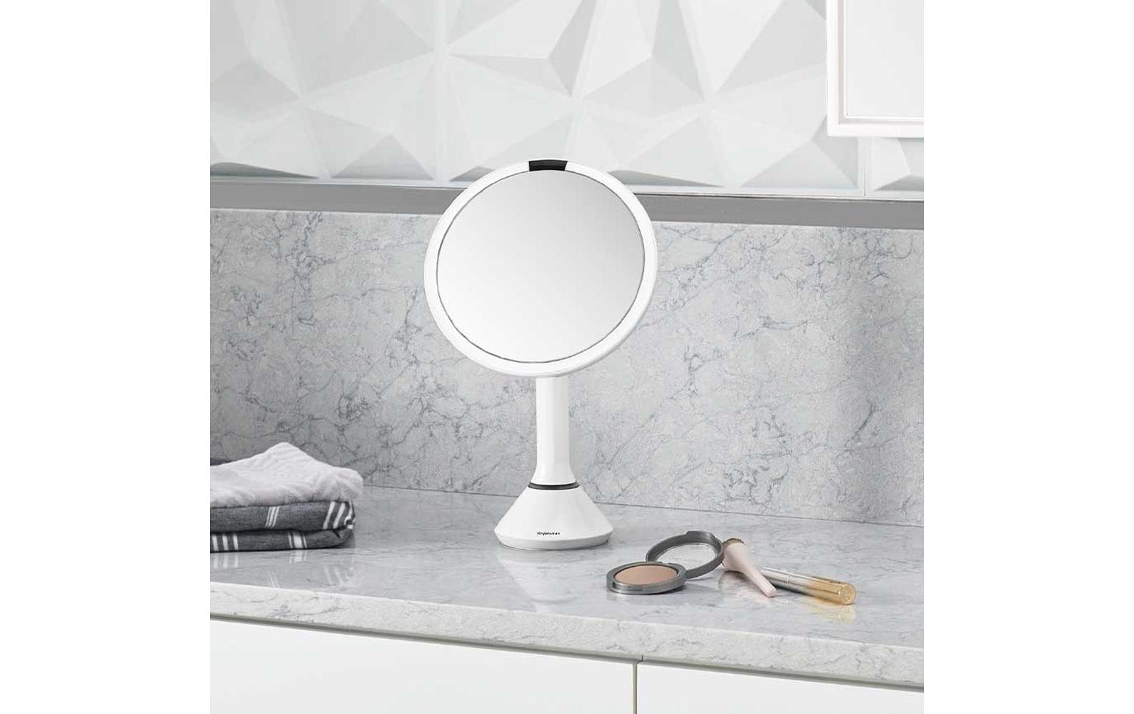 Kosmetikspiegel mit Sensor Touch Control Weiss<br>Sensorspiegel mit Touch-Helligkeitsregelung
