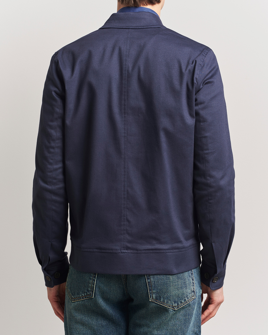 Les Deux Como Cotton Coach Jacket Navy