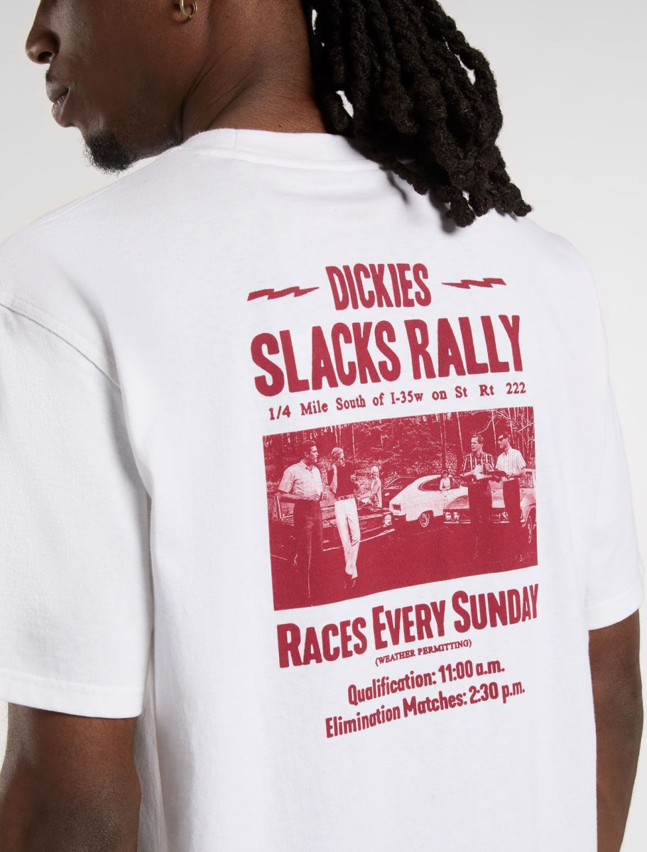 Dickies Slacks Rally SS Tee White