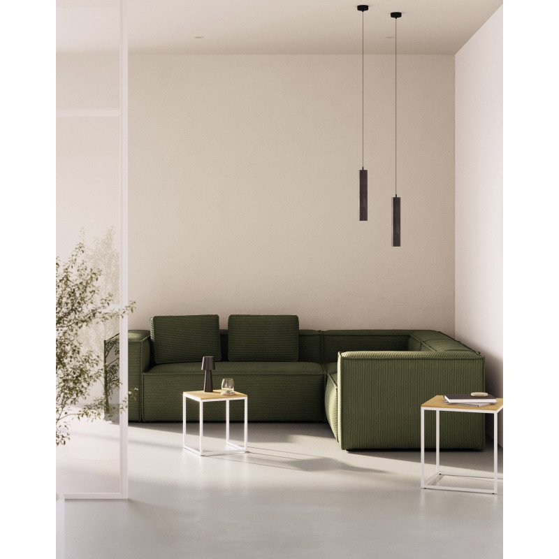 Canapé d’angle Blok 3 places vert 290 x 230 cm