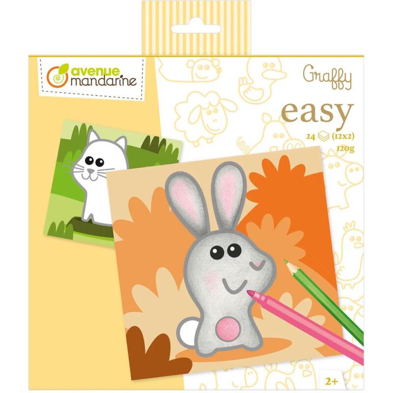 Graffy Easy, Animaux de la ferme - Jaune