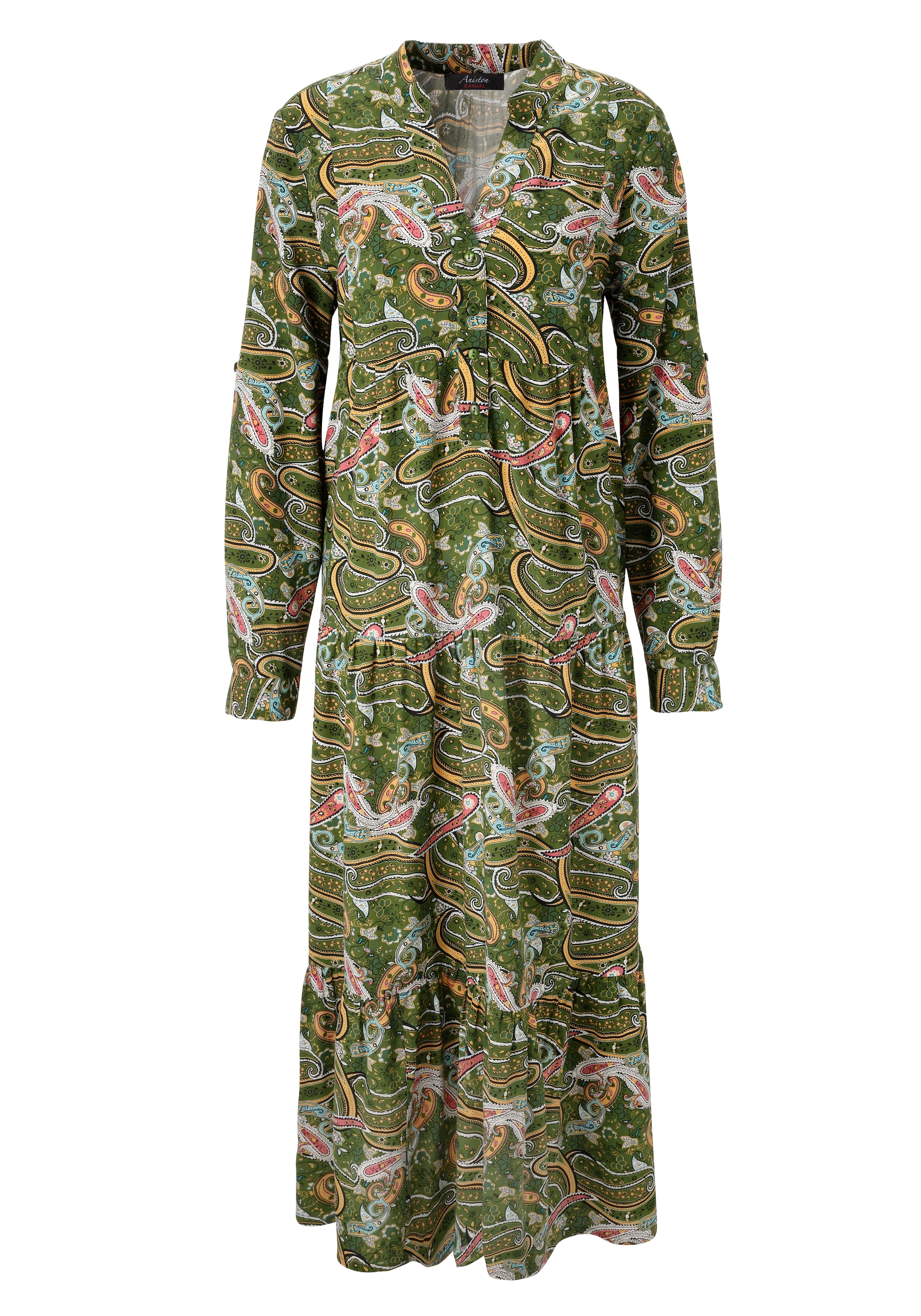 Aniston CASUAL Maxikleid mit farbenfrohen Paisley-Muster bedruckt - NEUE KOLLEKTION
