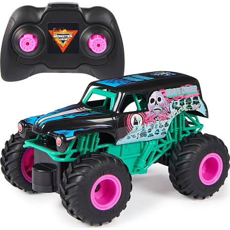 Monster jam RC Neon Grave Digger fjernstyret bil 1:24