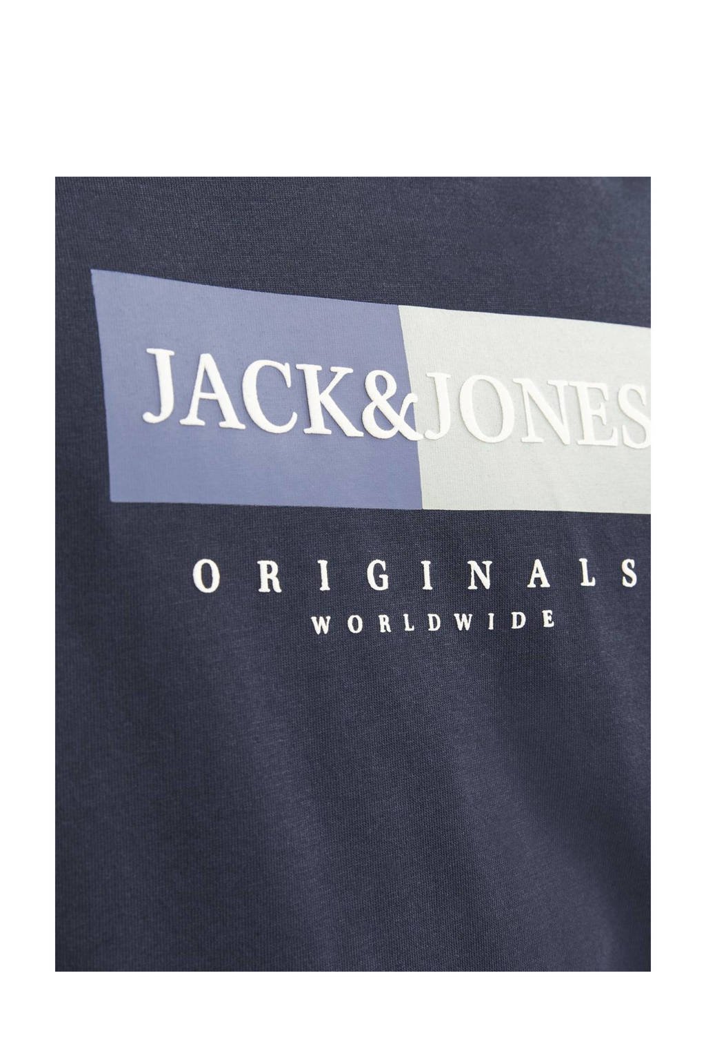 JACK & JONES T-shirt met printopdruk donkerblauw