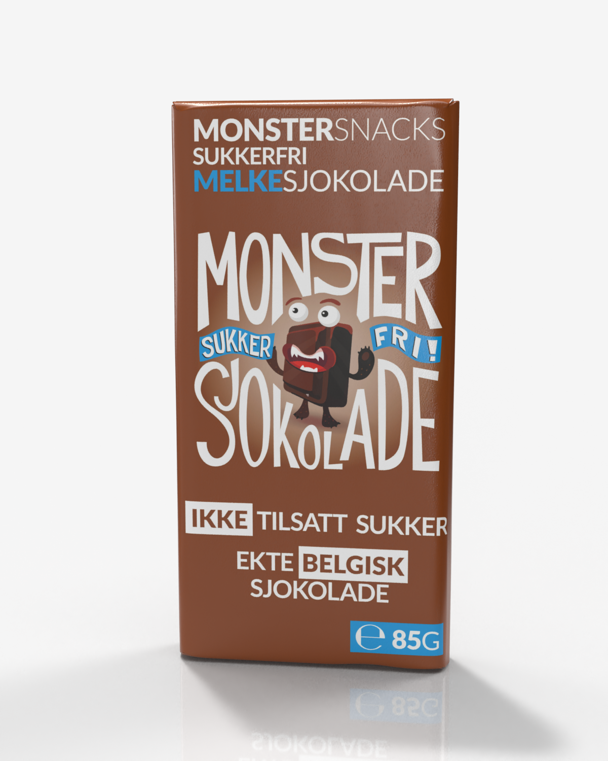 Monster Belgisk Melkesjokolade 85g