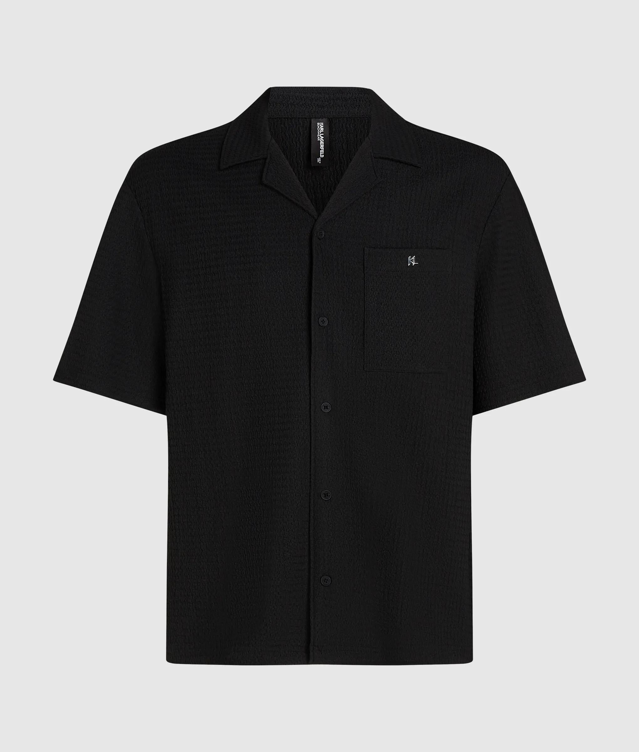 Badmode shirt met structuur