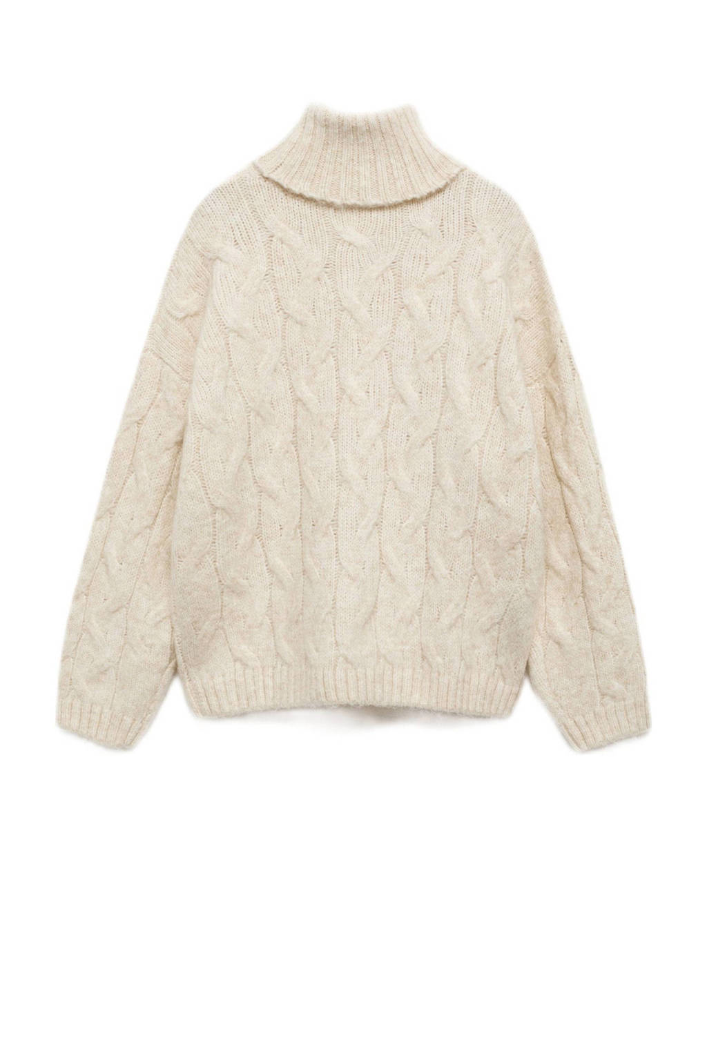 Mango Kids coltrui beige met kabels