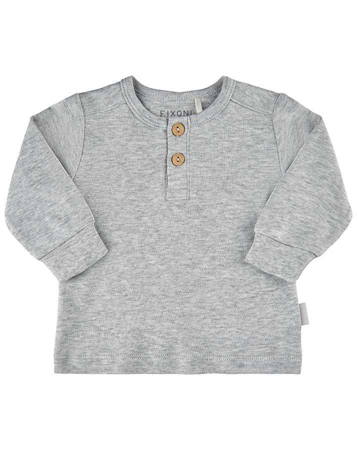 Langarmshirt INFINITY SOLID in grau melange